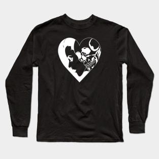Skull Heart Woman Long Sleeve T-Shirt